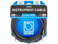 <b>BOSS BIC-25</b> Cabo Audio Instrumento Jack reto mono 7.5m Revestimento Malha <b>Garantia Vitalícia</b> <b>BOSS BIC-25</b> Cabo Audio Instrumento Jack reto mono 7.5m Revestimento Malha <b>Garantia Vitalícia</b>
